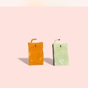 Orange and Green Juice Box Handbags